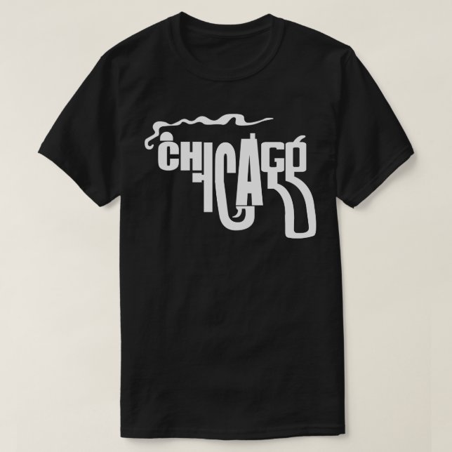 Camiseta Gun 90s com estilo Fumante CHICAGO (Frente do Design)