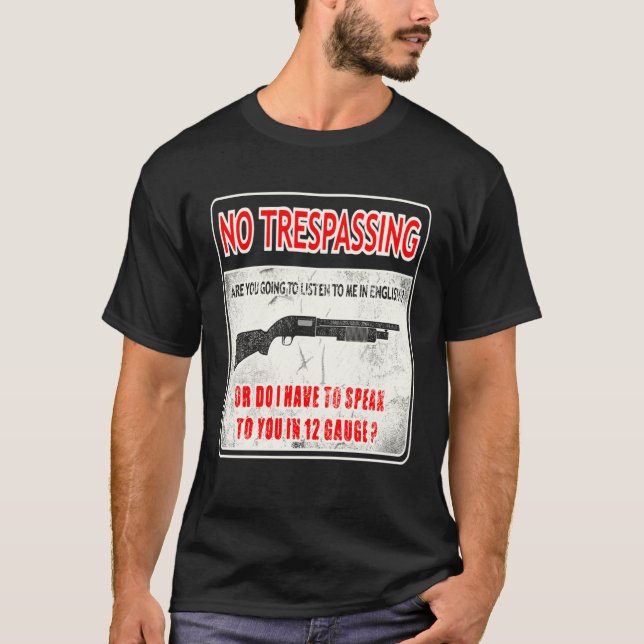 Camiseta Gun Control No Trespassing 2nd Amendment Freedom (Frente)