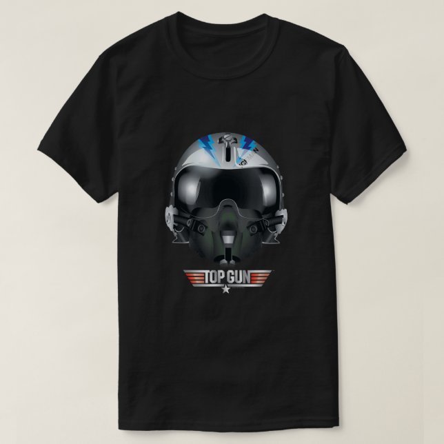Camiseta Gun Iceman Helmet (Frente do Design)
