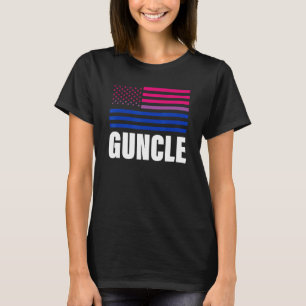 Camiseta Guncle Bisexual Flag Lgbt Orgulho gay