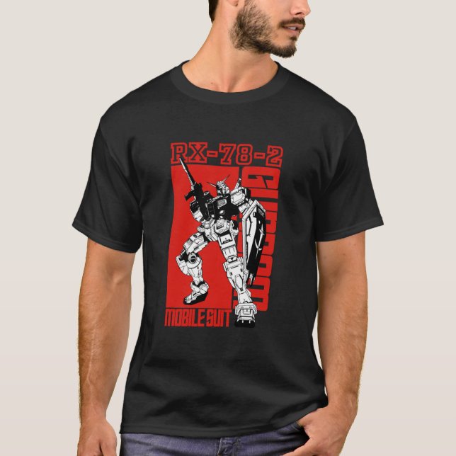 Camiseta Gundam RX-78-2 Clássico (Frente)