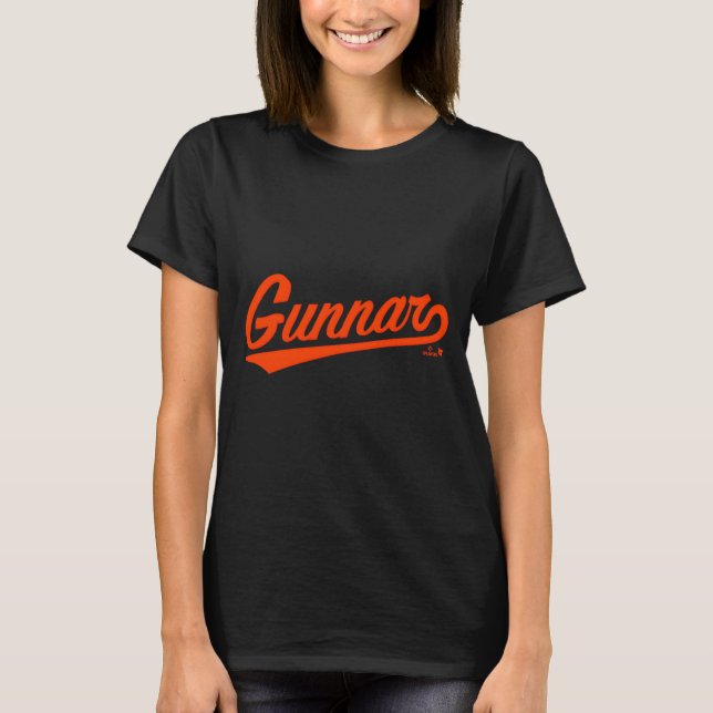 Camiseta Gunnar Henderson Baltimore Text Baltimore Baseball (Frente)