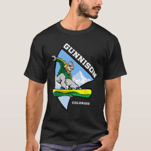 Camiseta Gunnison Colorado Snowboard Snowboarder Kids Sa