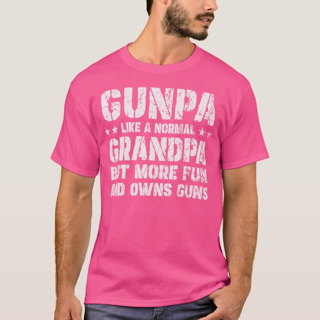 Camiseta Gunpa Como Um Avô Normal, Mas Mais Divertido E Don (Frente)