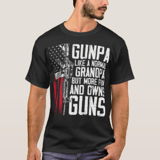 Camiseta Gunpa Como Uma Diversão Normal Do Vovô E Possui Ar