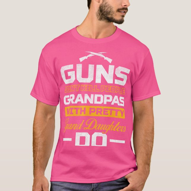 Camiseta Guns Dont Matar Avós com Filha Grande Bonito (Frente)