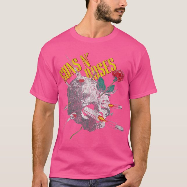 Camiseta Guns N' Rosas Vintage Agulha Oficial (Frente)