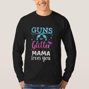 Camiseta Guns Revelantes Do Gênero Ou Mama Literada Que Cor