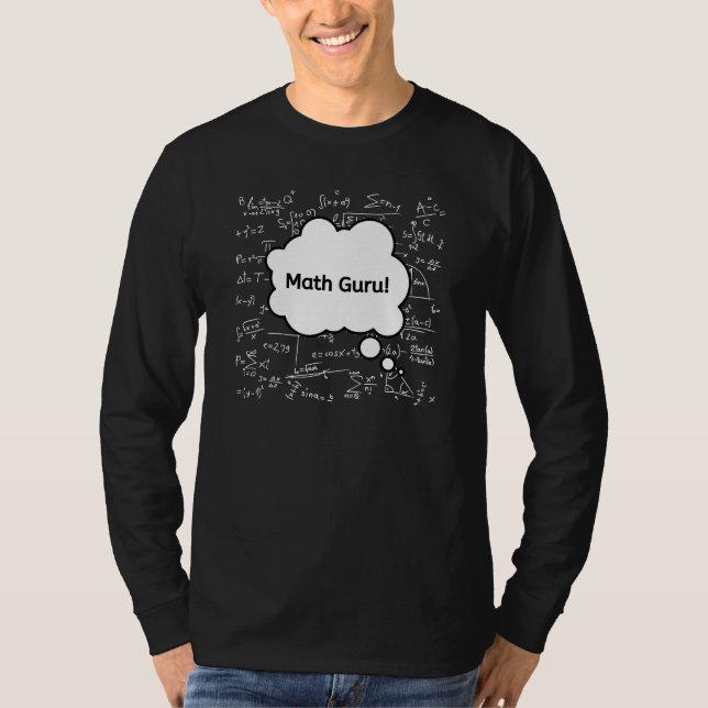 Camiseta Guru de Matemática – Equação de Professor de Matem (Frente)
