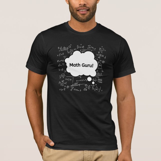 Camiseta Guru de Matemática – Equação de Professor de Matem (Frente)