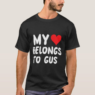 Camiseta Gus - Meu Coração Pertence a Gus - Amor