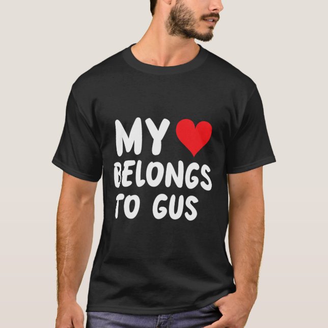 Camiseta Gus - Meu Coração Pertence a Gus - Amor  (Frente)