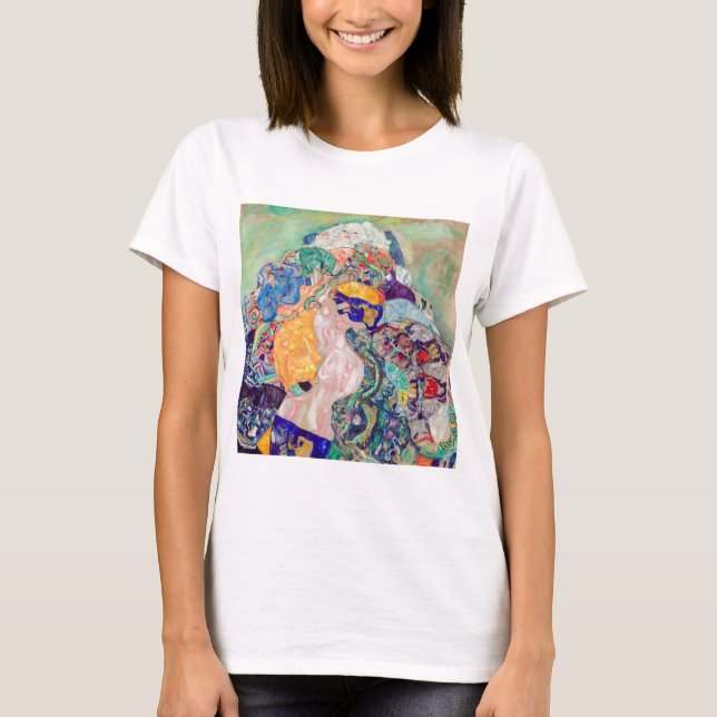 Camiseta Gustav Klimt - Bebê/Berço (Frente)