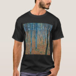 Camiseta Gustav Klimt Fir Forest Tannenwald árvores vermelh<br><div class="desc">Vintage Gustav Klimt Fir Forest - Art Nouveau Red Trees Esta bela pintura de safra de árvores é feita pelo mestre artista Gustav Klimt. A pintura, chamada Floresta Fir I, ou Tannenwald, nos mostra uma bela paisagem com Árvores Vermelhas, através de uma floresta densa. Gustav Klimt capturou o sentimento de...</div>