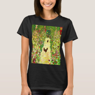Camiseta Gustav Klimt Garden com Galinhas