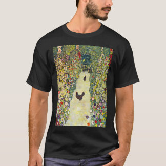Camiseta Gustav Klimt Garden Path com