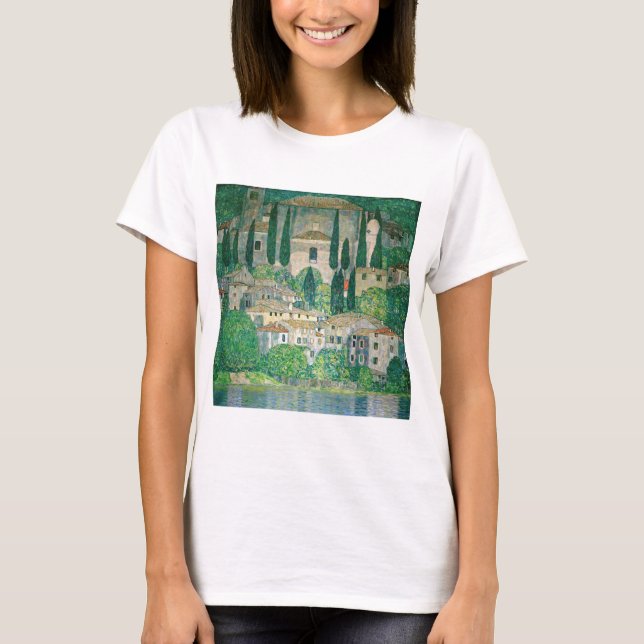 Camiseta Gustav Klimt - Igreja em Cassone (Frente)