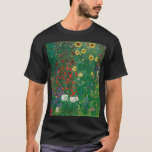 Camiseta Gustav Klimt - Jardim de Fazenda com Girassóis<br><div class="desc">Gustav Klimt - Jardim de Fazenda com Girassóis</div>