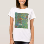 Camiseta Gustav Klimt - Jardim do País com Girassóis<br><div class="desc">Jardim do País com Girassóis/Jardim de Fazenda com Girassóis - Gustav Klimt em 1905-1906</div>