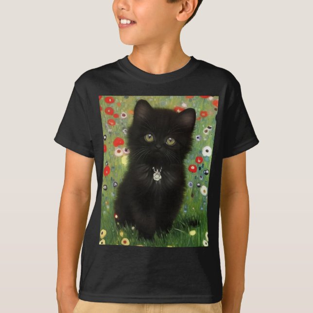 Camiseta Gustav Klimt Kitten (Frente)