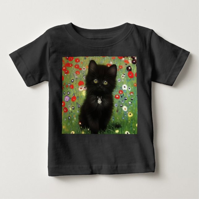 Camiseta Gustav Klimt Kitten (Frente)
