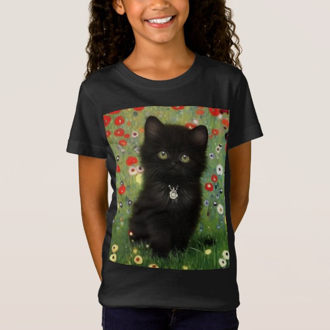 Camiseta Gustav Klimt Kitten (Frente)