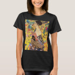 Camiseta Gustav Klimt Lady com ventilador<br><div class="desc">Gustav Klimt Lady com ventilador</div>