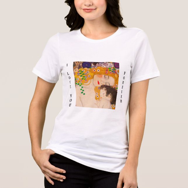 Camiseta Gustav Klimt - Mãe e Filho (Frente)