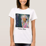 Camiseta Gustav Klimt - Morte e Vida<br><div class="desc">Morte e vida - Gustav Klimt,  Oil on Canvas,  1910-1915</div>