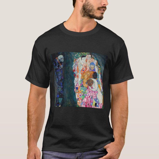 Camiseta Gustav Klimt - Morte e Vida (Frente)