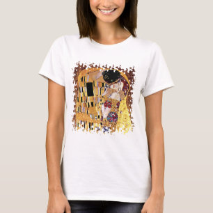 Camiseta Gustav Klimt - O Beijo - Arte Nova Antiga