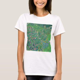 Camiseta Gustav Klimt - Paisagem de Jardim Italiano