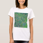 Camiseta Gustav Klimt - Paisagem do Jardim Italiano<br><div class="desc">Paisagem do Jardim Italiano / Paisagem Horticultural Italiana - Gustav Klimt,  Oil on Canvas,  1913</div>