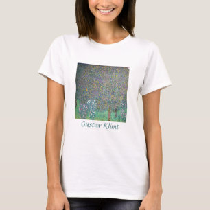 Camiseta Gustav Klimt - Rosebushes debaixo das Árvores