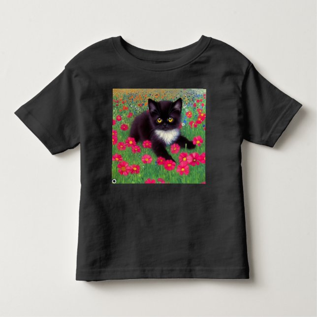 Camiseta Gustav Klimt Tuxedo Cat (Frente)