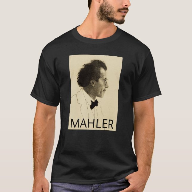 Camiseta Gustav Mahler (1902, retrato) (Frente)