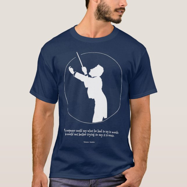 Camiseta Gustav Mahler Conductor Composer Musician  Gift (Frente)
