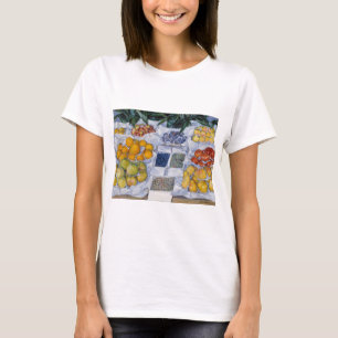 Camiseta Gustave Caillebotte - Frutas Expostas em uma Banca