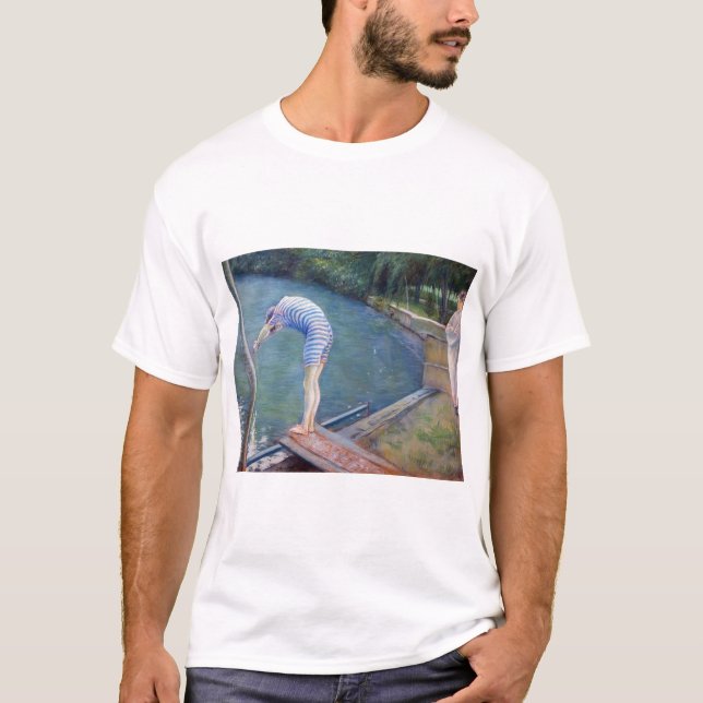Camiseta Gustave Caillebotte - O Banhista / O Mergulhador (Frente)