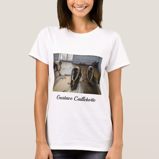 Camiseta Gustave Caillebotte - Os Raspadores de Piso (Frente)