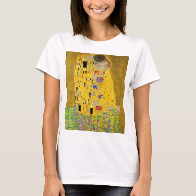 Camiseta Gustavo Klimt o beijo (Frente)