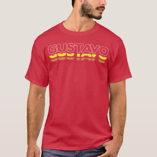 Camiseta Gustavo Primeiro Nome Engraçado Vintage Pôr do Sol