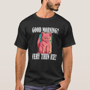 Camiseta Guten Morgen Grupo de Gatos de Sorvete Muito Fino 
