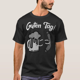 Camiseta Guten Tag Cute German Wurst Bier Oktoberfest Gift