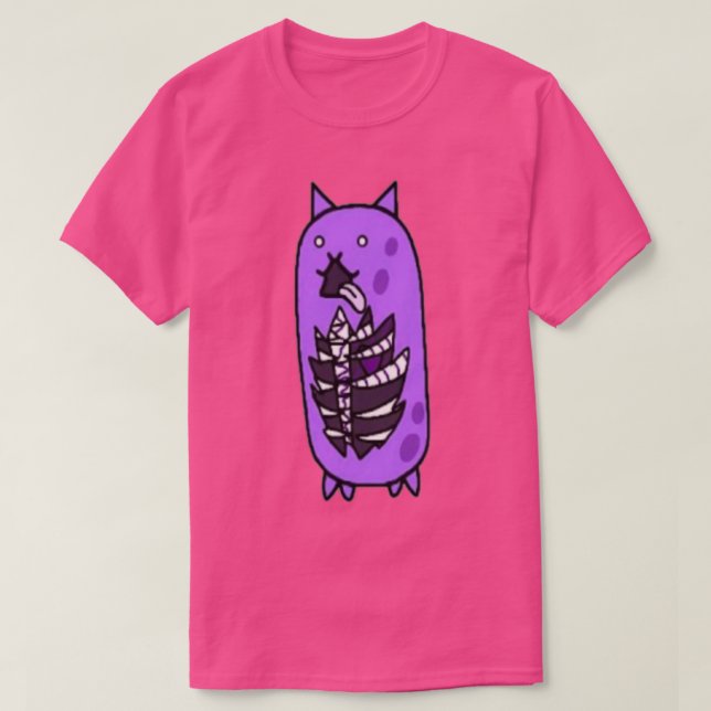 Camiseta Gutless cat from battle cats  (Frente do Design)