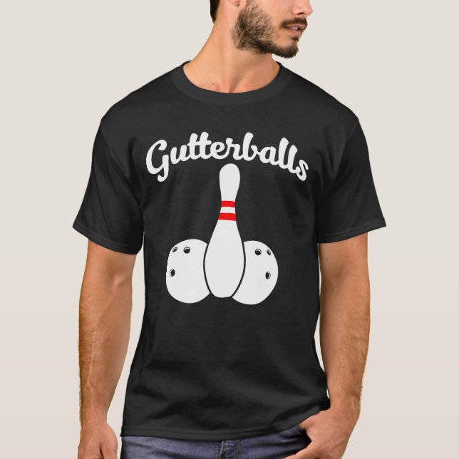 Camiseta Gutter Balls  Bowling  Gutter Balls (Frente)