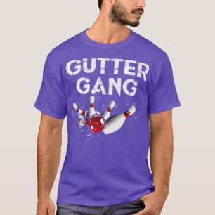 Camiseta Gutter Gang Funny Boliche Gutter Boliche League