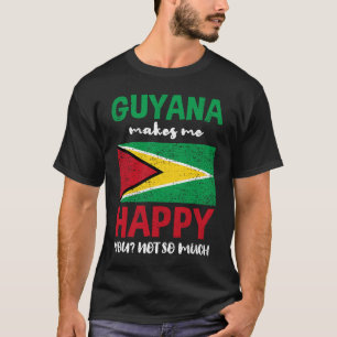 Camiseta Guyana Me Faz Feliz Por Você Não Ser Tão Vintage