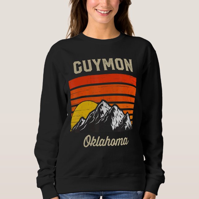 Camiseta Guymon Oklahoma Retro City State Vintage Usa (Frente)