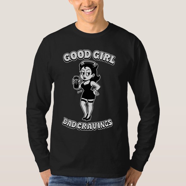 Camiseta Gwosts "Good Girl Bad Cravings Long Sleeve (Frente)